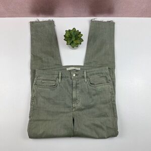 Joe's Jeans Green Charlie High Rise Skinny Ankle Denim Jeans Women Size 30